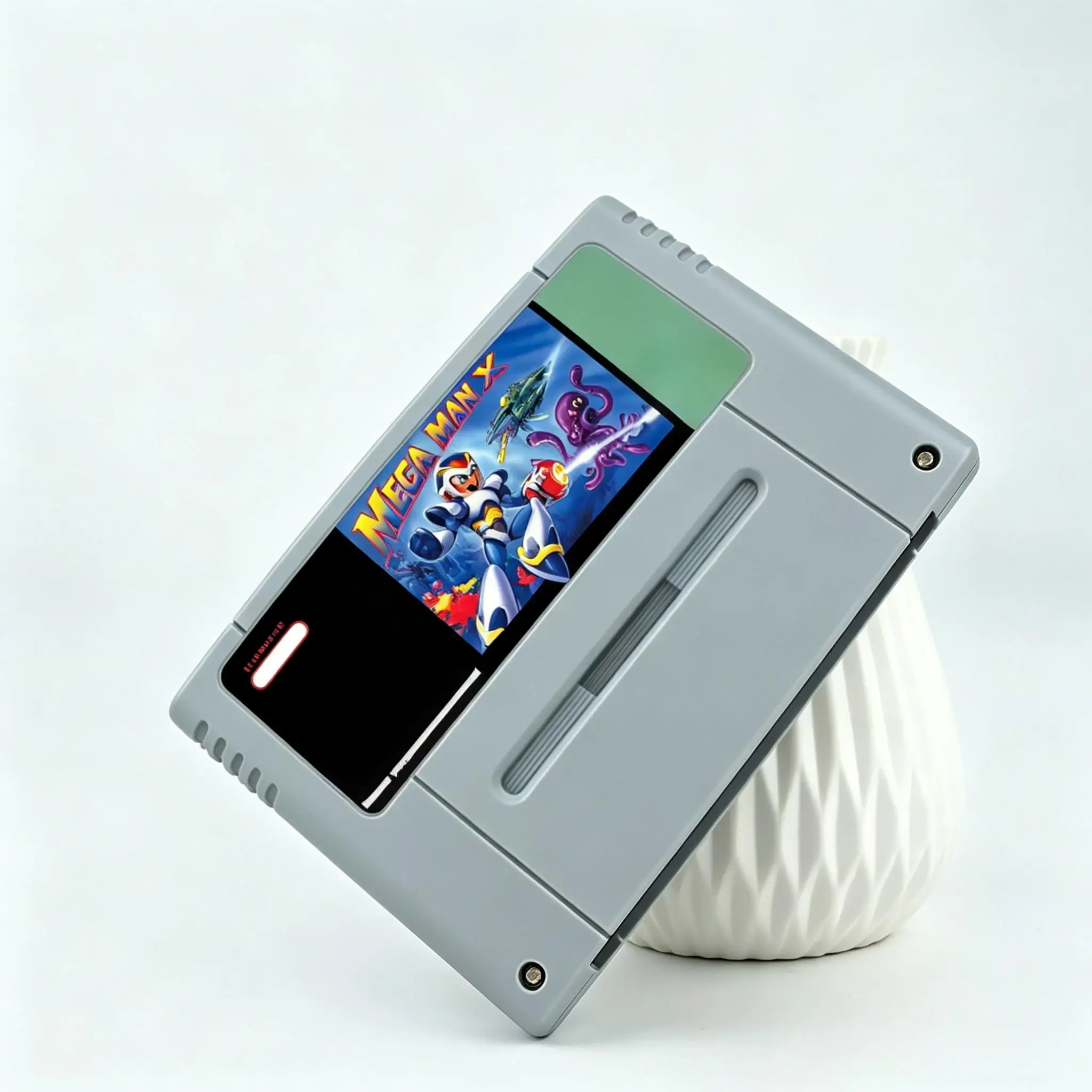 Card Link 06 Mega Man X Action Game Cartridge Gray Shell For SNES PAL NTSC 16 Bit Video Game Console Plug and Play