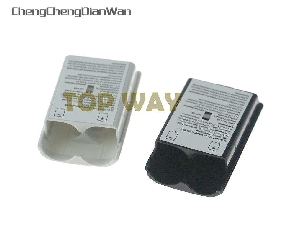 10PCS Battery Cover Door For Xbox 360 Wireless Controller Black White Color Back Case Shell Pack Kit For Xbox360