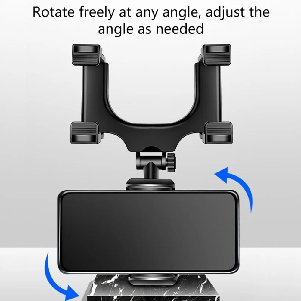 Adjustable 360° Rotatable GPS Navigation Car Rearview Mirror Phone Holder Mount Foldable for iPhone Samsung Xiaomi Car Bracket