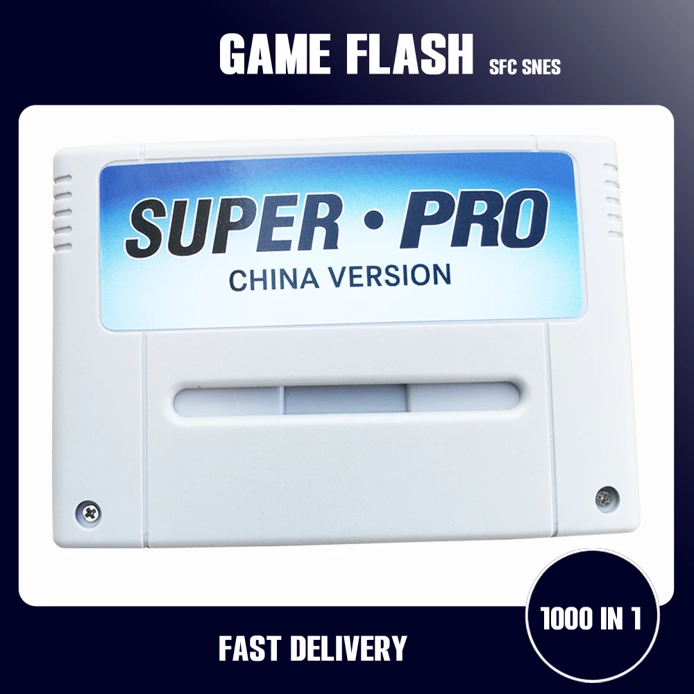 Game flash Super SNES SFC V1 1000 in 1 Game card for SFC 16-Bit Video Game Console with TF Card