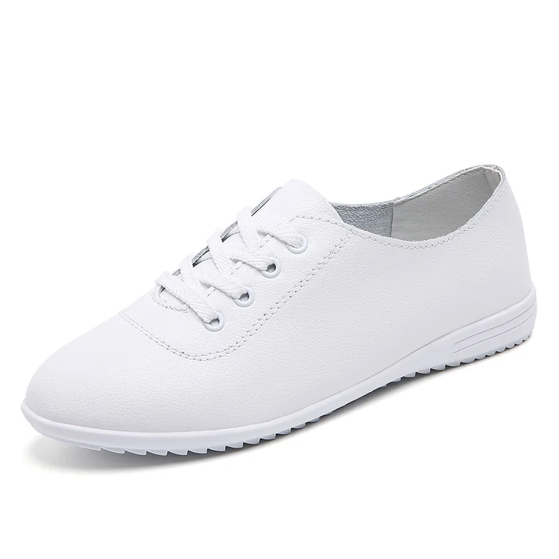 2026 Women Flats Shoes Women Genuine Shoes Walking Shoes Spring Casual Flat Shoes Women Non Slip Shoes Nursing Shoes For Women