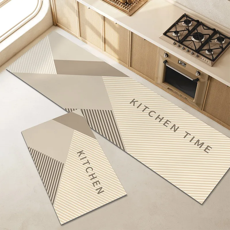 Kitchen Floor Mat Waterproof Kitchen Mat Oil-proof Home Decoration Kitchen Rug Non-slip Kitchen Carpet Alfombras De Cocina