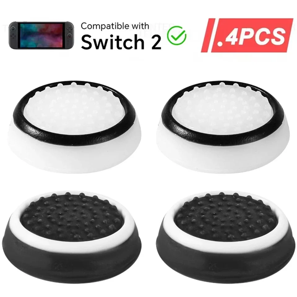 2/4Pcs Silicone Thumbstick Joystick Grip Caps For PS5/PS4/PS3 Controller For Steam Deck/Xbox One/Xbox 360 Gamepad Accessories
