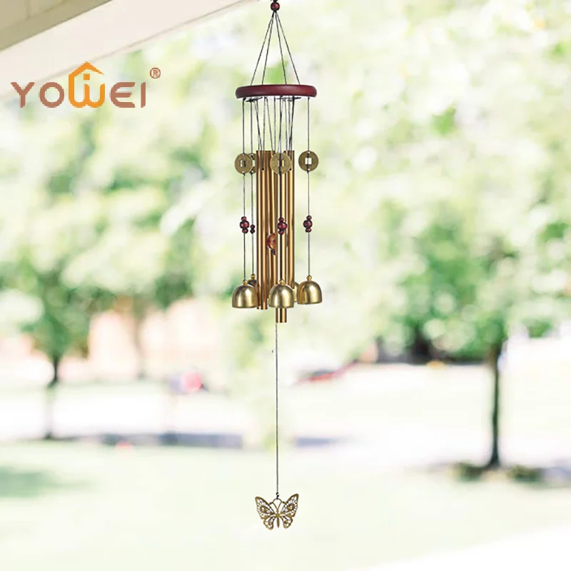 Latest Large Wind Chime Tubes Bells Metal Church Bell Outdoor Garden Home Garden Decor Hanging Wind Chime Symbol Of Good Luck