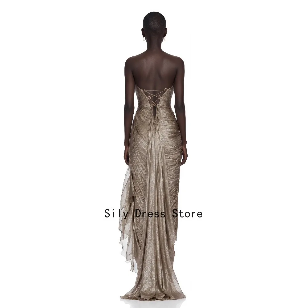 Customized Strapless Evening Dresses Asymmetrical Classic Party Dress Maxi Modern Elegant Prom Gowns for Women 2026 Bespoke