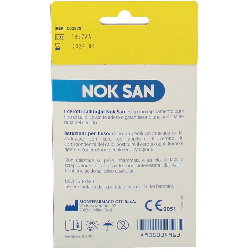 NOK SAN Cerotti Callifughi 2 pz Cerotto