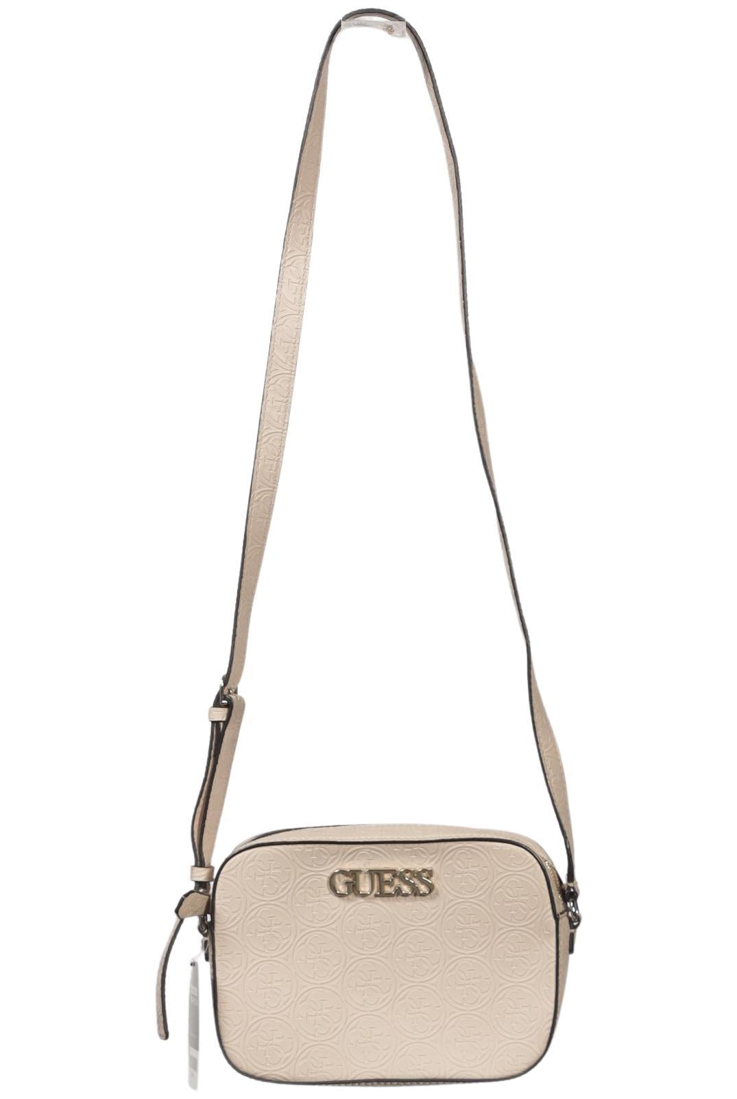 Guess Damen Handtasche klein, Gr. , Beige, Kunstleder