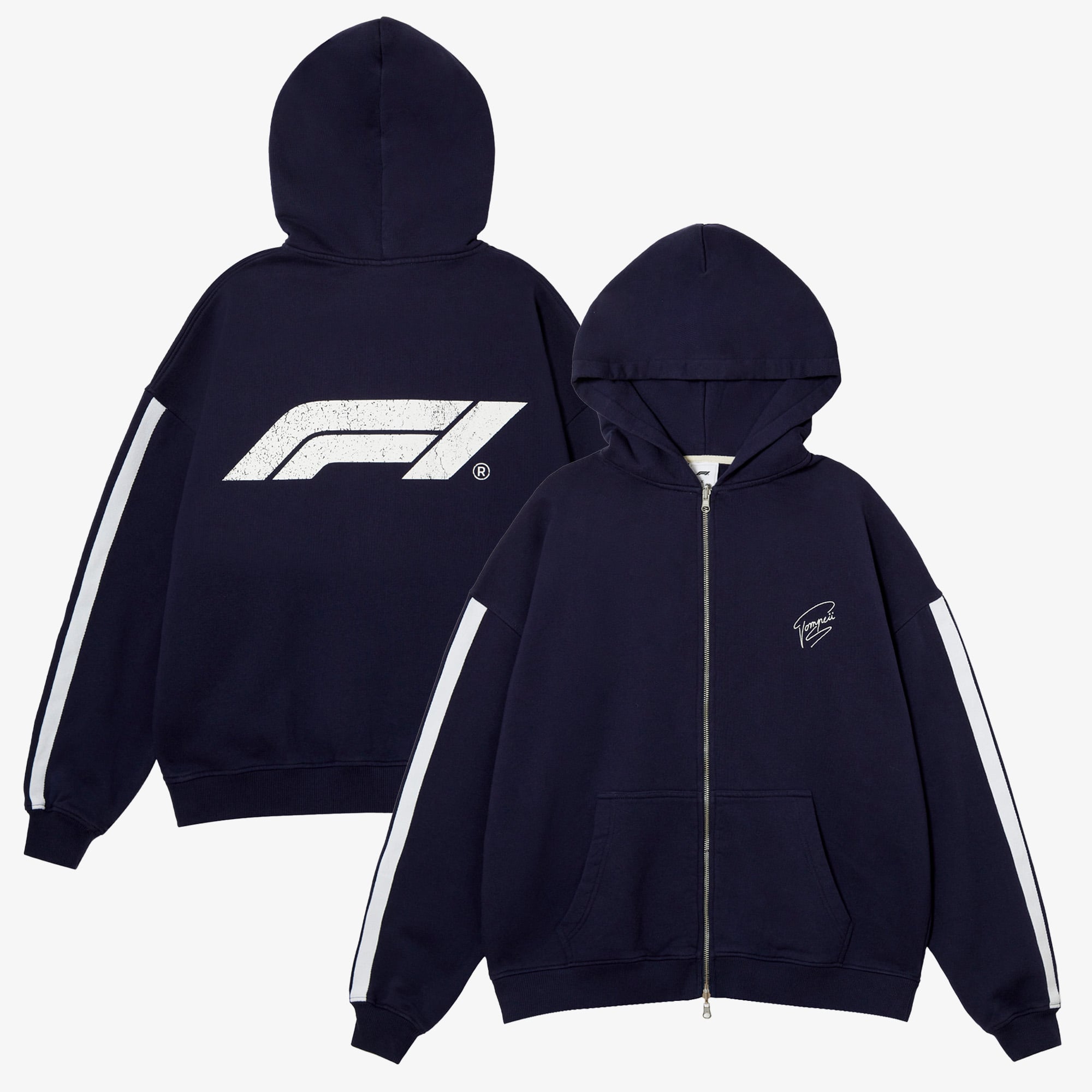 Sweat à capuche zippé « Formula 1 X Pompeii Racing » - unisexe Taille: S