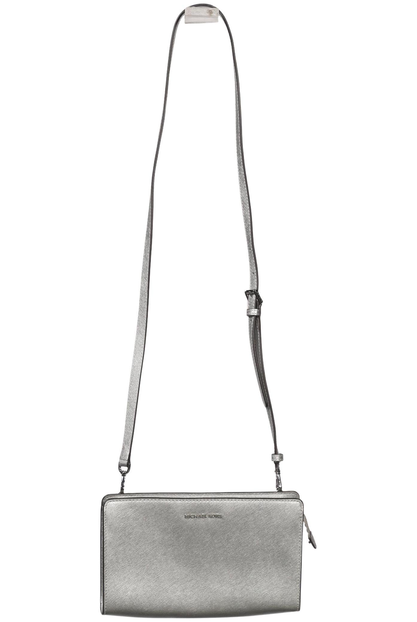Michael Michael Kors Damen Handtasche klein Leder, Gr. , Silber, kein / Etikett / Leder