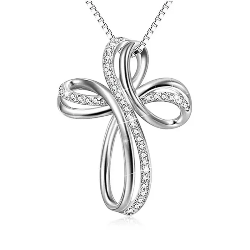 Huretailers-Collier croix pour femme, collier design diversifié, accessoires pour femme avec boîte unique, JOFashion, bijoux de mariage, dimensions d