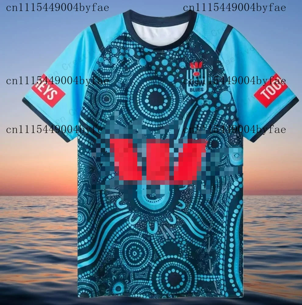 Maillot de rugby ICONIC NSW Blues State of Origin, domicile, extérieur, entraînement, respirant, séchage rapide, pour les fans de rugby, la famille et les enfants