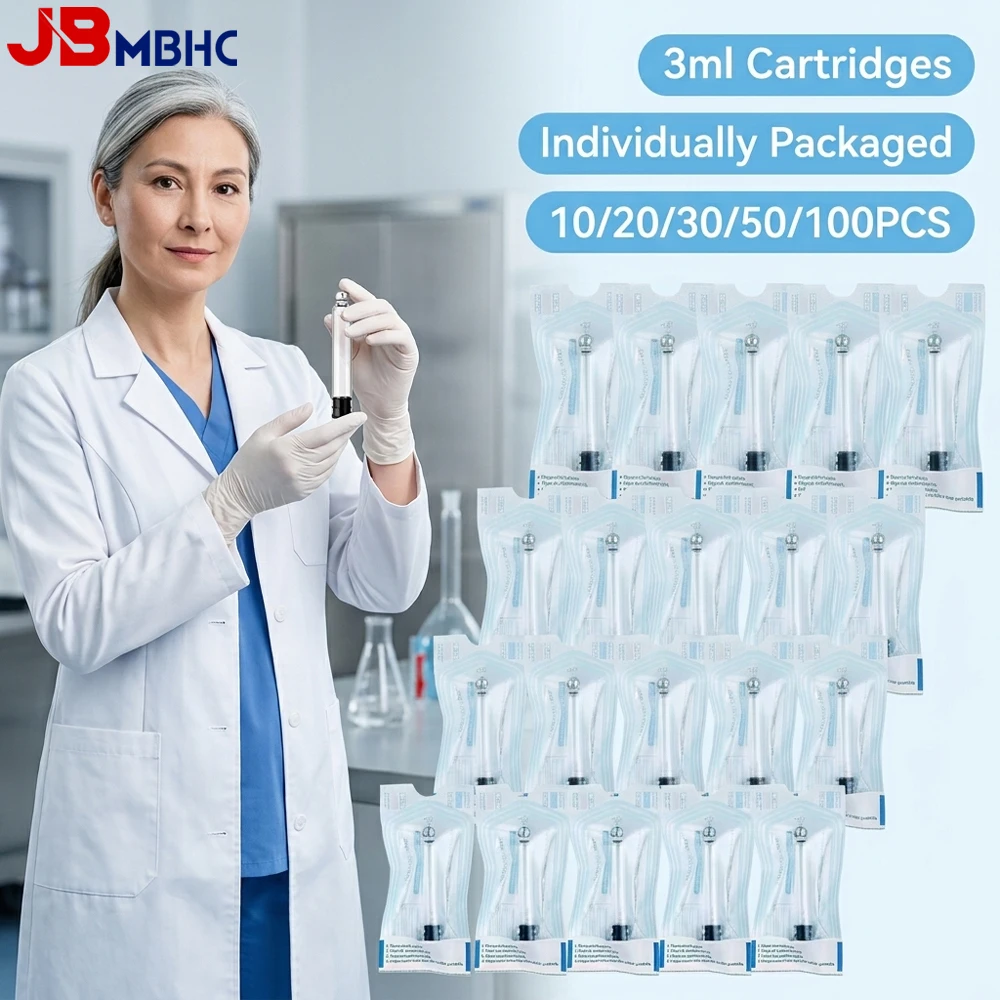 Cartouche de stylo de 3 ml, 10/20/30/50/100 pièces, cartouches de 3 cc pour stylo d