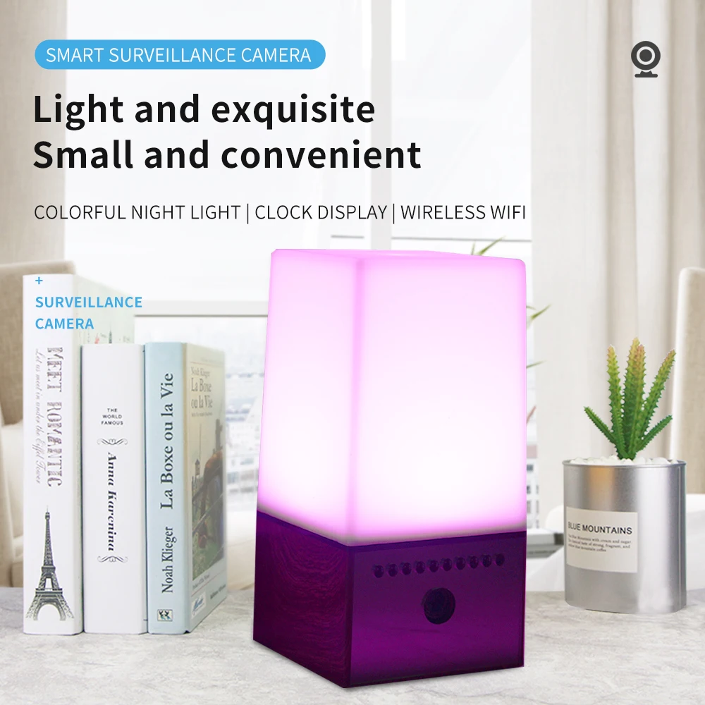 Caméra de surveillance intérieure HD 200W, dispositif de sécurité sans fil, avec vision nocturne et télécommande pour téléphone portable