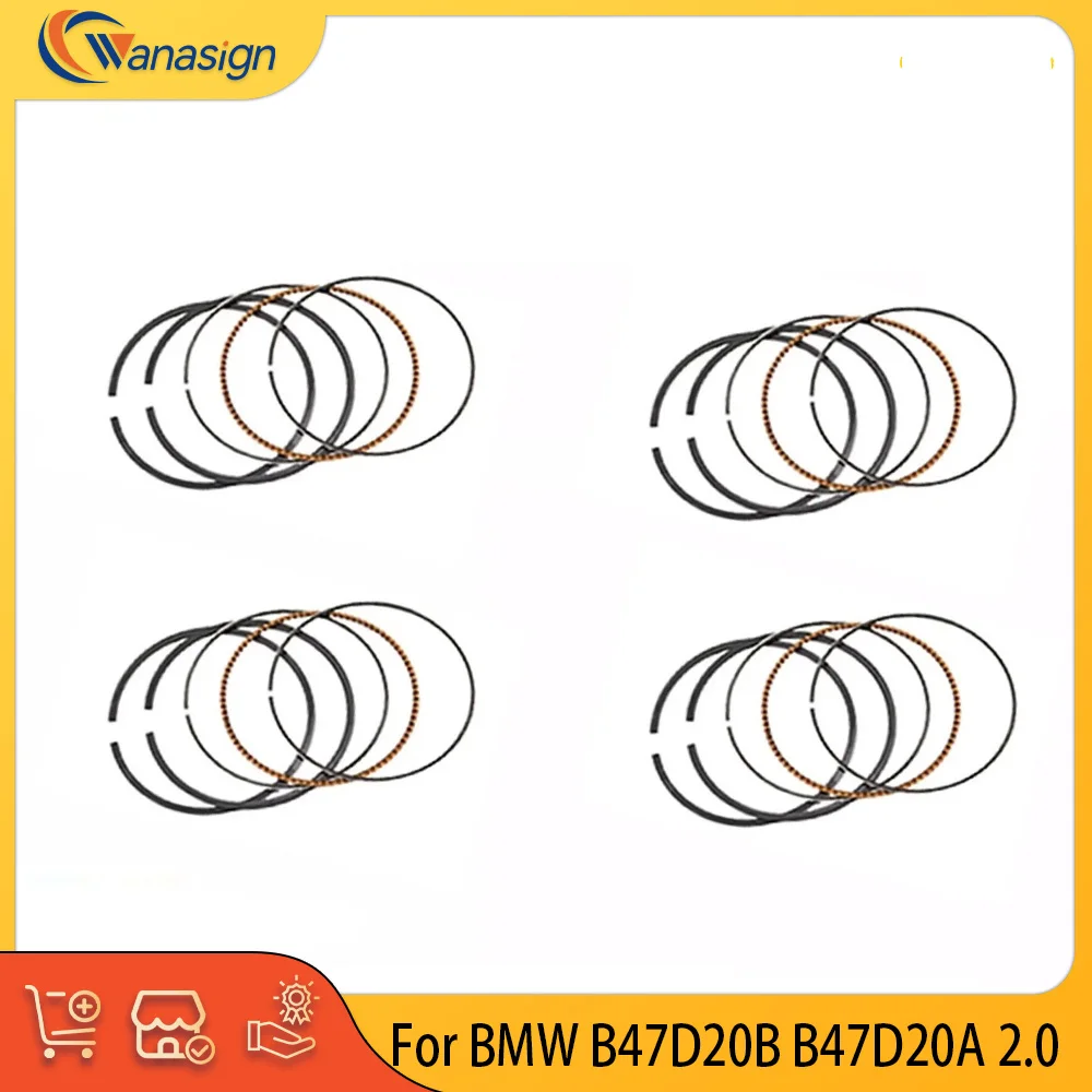 Kit de segments de piston pour moteur 2.0 L L4 Diesel B47D20B B47D20A pour Mini Cooper BMW 120d 318d 420d 520d X1 X2 X3 F20 F25 F30