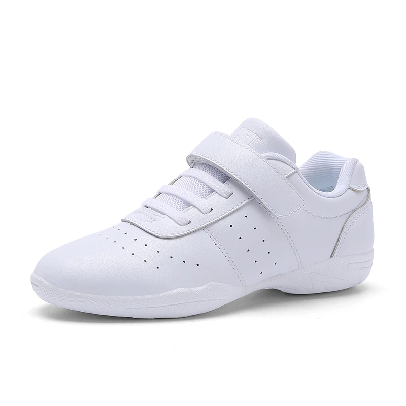 BAXINIER Chaussures de cheerleading pour jeunes filles, chaussures de danse blanches, baskets pour femmes, chaussures d'entraînement, de tennis, de compétition et d'aérobic pour enfants
