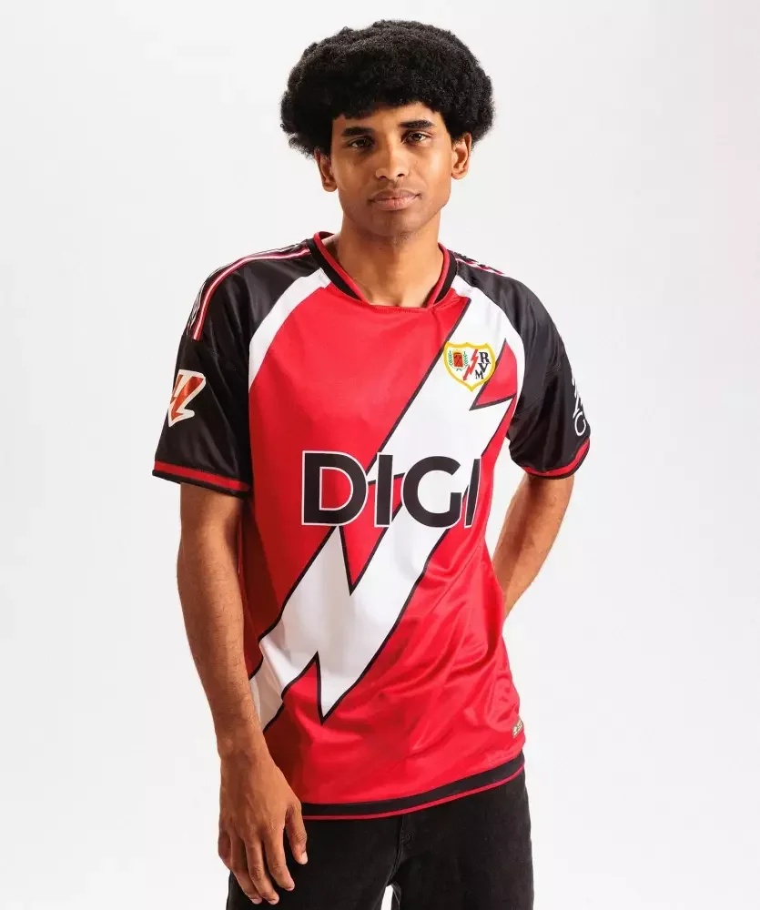 Maillot de football Rayo Vallecano domicile et extérieur, respirant, à séchage rapide, pour adultes (hommes et femmes), collection été 2026-27, maillot familial.