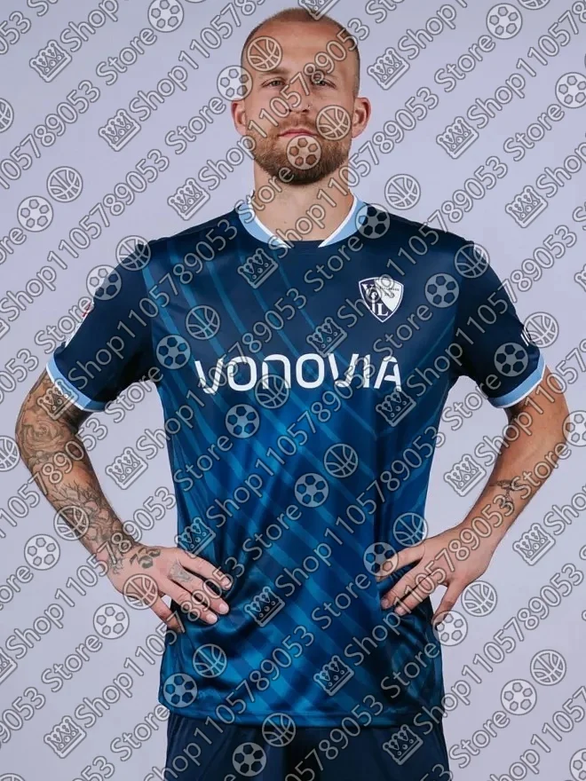 2026-27 Nouveau Maillot de Football Respirant pour Hommes, Enfants et Jeunes, G-Germany Top Adulte, B-Bochum Domicile, Entraînement Masculin