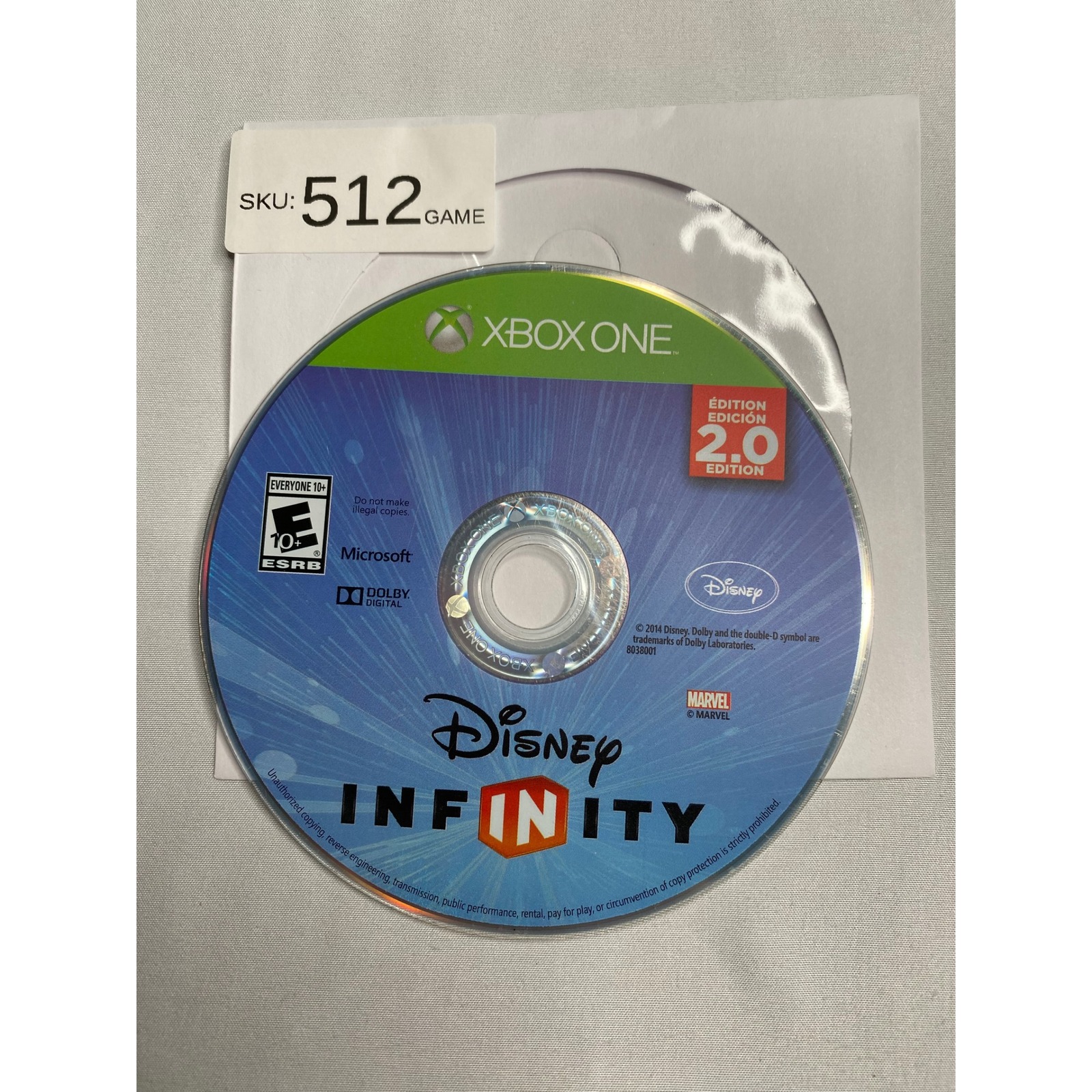 Disney Video Games & Consoles | Disney Infinity 2.0 Edition Marvel Super Heroes Xbox One Disc Only | Color: Blue | Size: Os
