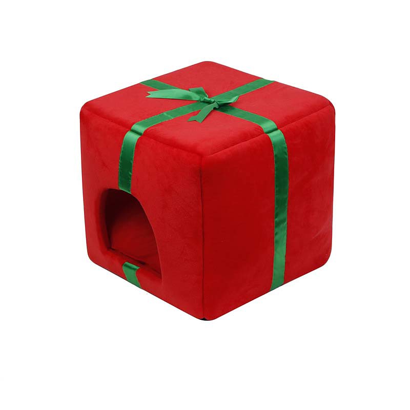Christmas Tree cat litter Dog litter Autumn and Winter warm pet litter Gift box Cat house pet supplies Teddy pet bed