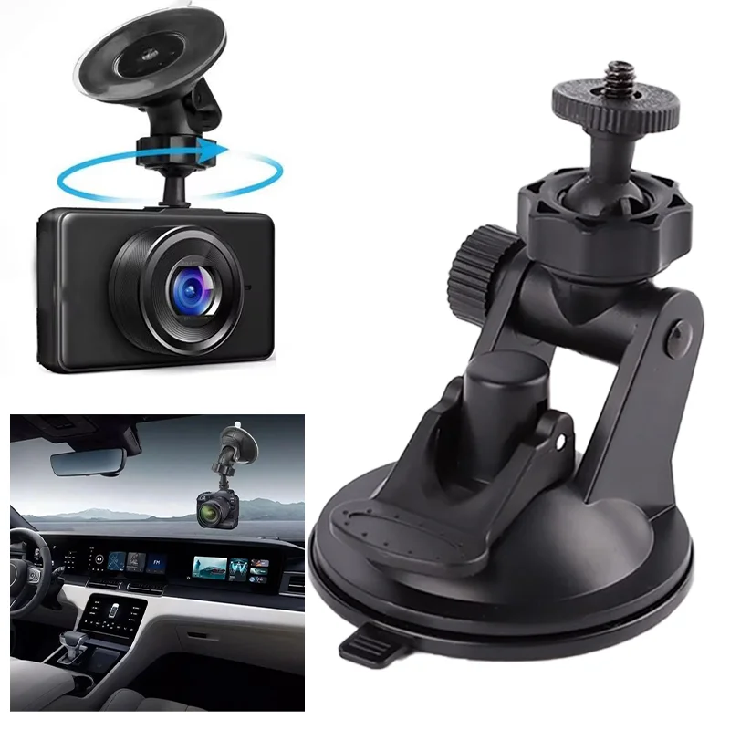 Car GPS DV DVR Car Glass Suction Cup Mount Mini Tripod Holder Universal 360 Degree Rotation Action Camera Mount Accessories