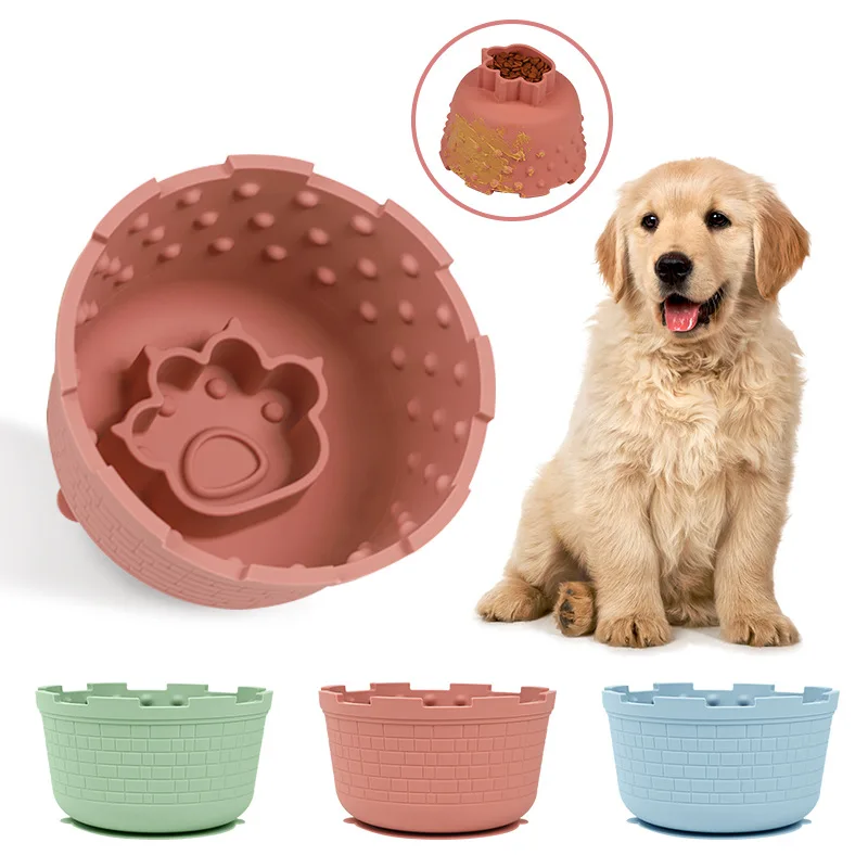 Bol pour chien Anti-étouffement bol de nourriture lente, bassin d'alimentation pour chien petit, moyen et grand, bassin de nourriture pour chat, nourriture pour chien Anti-déversement fournitures pour animaux de compagnie
