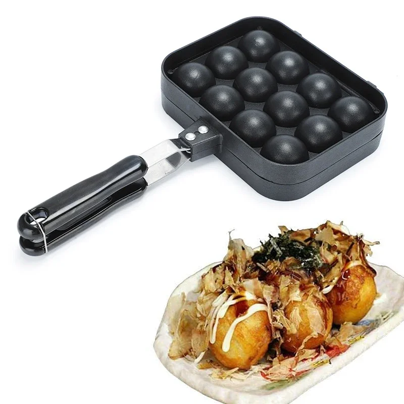 Aebleskiver-Poêle à crêpes antiarina pré-assaisonnée Tokyo , gril à boules de pieuvre pour crêpes exécutives, outil de cuisine,ustensile de cuisines,marmite de cuisine,poele cuisine,ustensil de cuisine,poele a pancakes