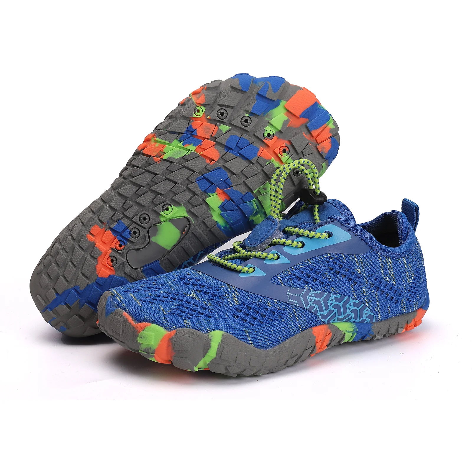 Tissu pieds nus chaussures enfants été mignon impression Design classique garçons chaussures d