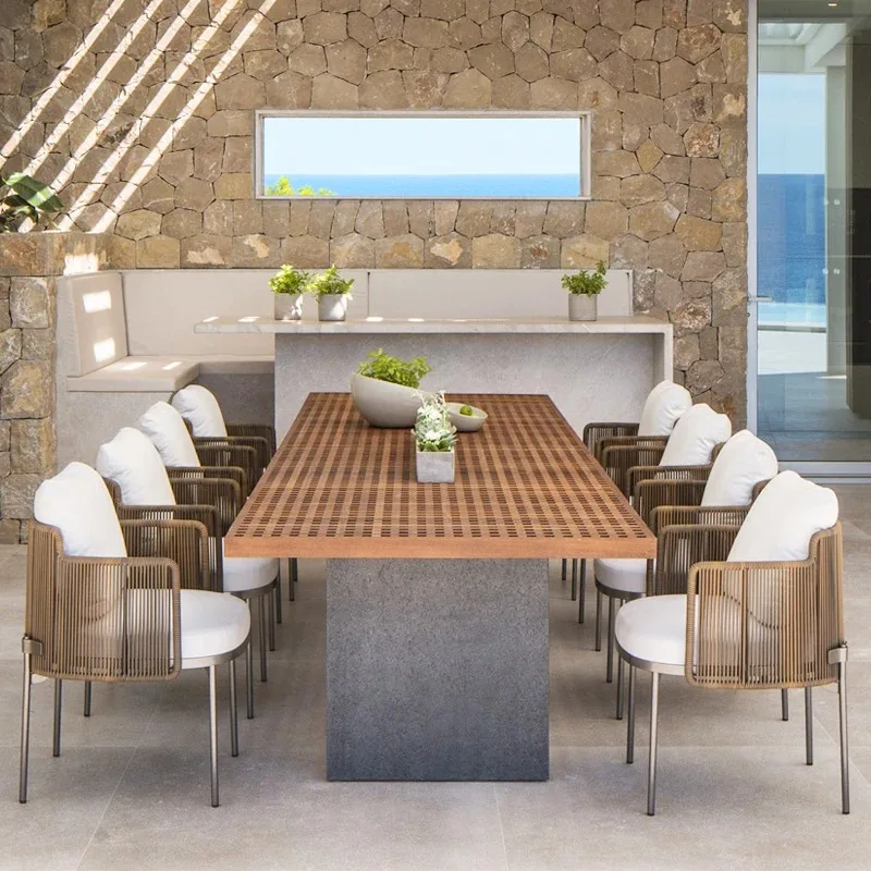 Ensembles de mobilier de jardin haut de gamme pour restaurant, extérieur et espace d