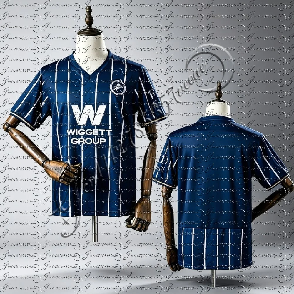 Nouveau Maillot de Football Unisexe Homme Angleterre 2026-27 – Respirant, Séchage Rapide – Maillot de Match, Entraînement, Extérieur, Domicile, Troisième Tenue – Adulte Millwall