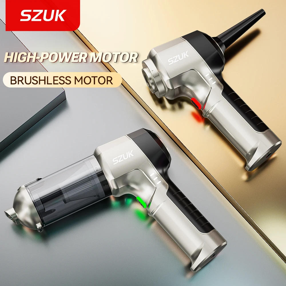 Aspirateur de voiture portable SZUK 18000PA, puissant, sans fil, machine de nettoyage de voiture, aspirateur miniature sans fil, aspirateur à main aspirateurs sans fil aspirateur pour voiture aspirateur voiture