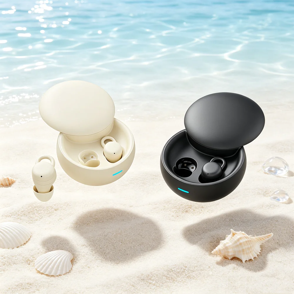 Écouteurs Bluetooth avec détection de port, économie de batterie en veille, casque Bluetooth sans fil, écouteurs intra-auriculaires Bluetooth