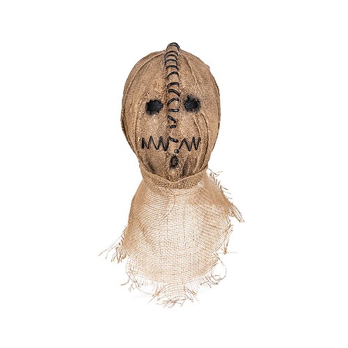 Masque intégral d'horreur en polyester pour homme, masque d'épouvantail effrayant disponible en plusieurs styles pour les fêtes d'Halloween, les maisons hantées, le cosplay, les événements d'horreur