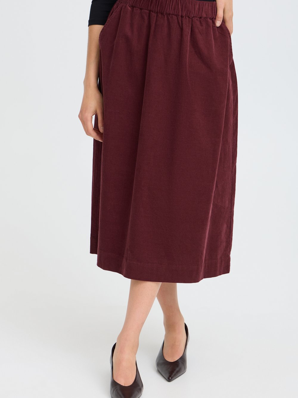 fransa Freizeitrock FRCORY Normale Passform Damen bordeaux, M