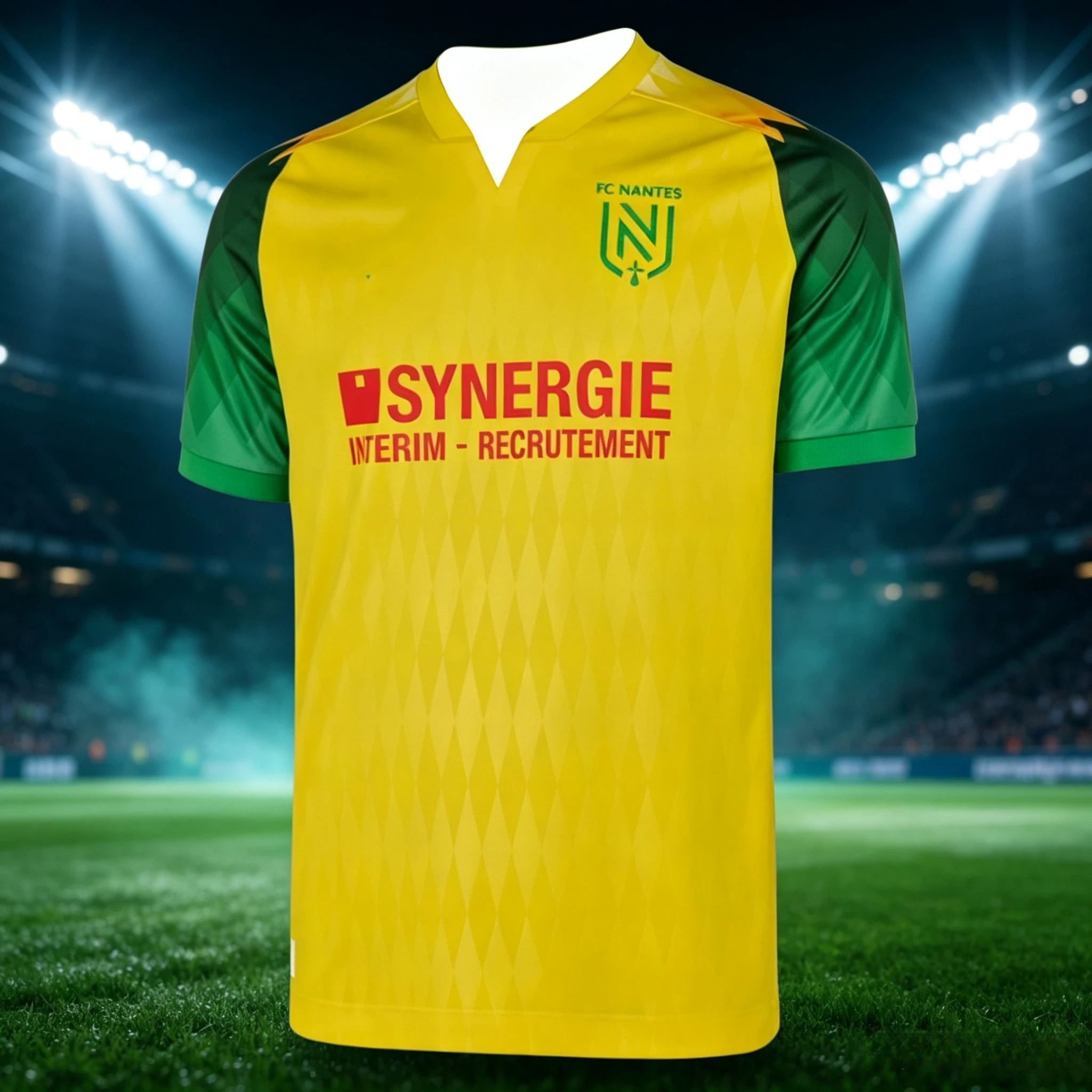 Maillots de football domicile FC Nantes 26-27, design 3D, maillot de football été 2026, chemise de sport pour hommes, respirante, séchage rapide, style Y2K