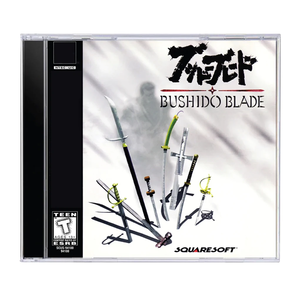 PS1 Bushido Blade With Manual Copy Disc Game Unlock Console Station 1 Retro Optical Driver Video Game accessories
