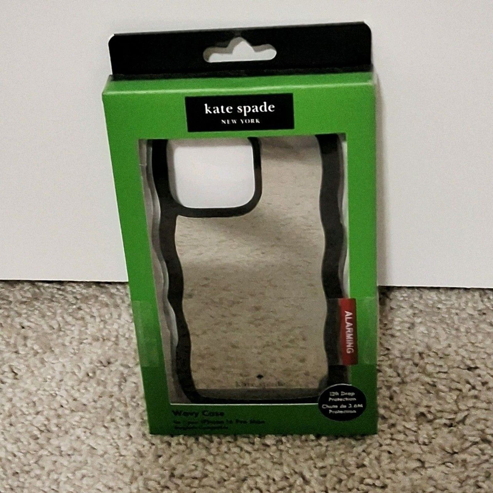 Kate Spade Cell Phones & Accessories | Iphone 16 Pro Max Kate Spade Mirrored Wavy Magsafe Wireless Cellphone Phone Case | Color: Black | Size: Os