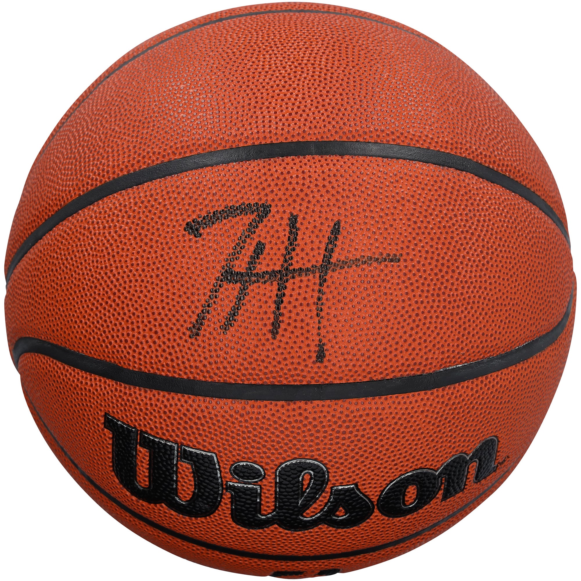 Ballon de basketball Wilson Authentic Series autographié par Tyrese Haliburton (Indiana Pacers), utilisable en intérieur et en extérieur - No Gender Taille: No Size