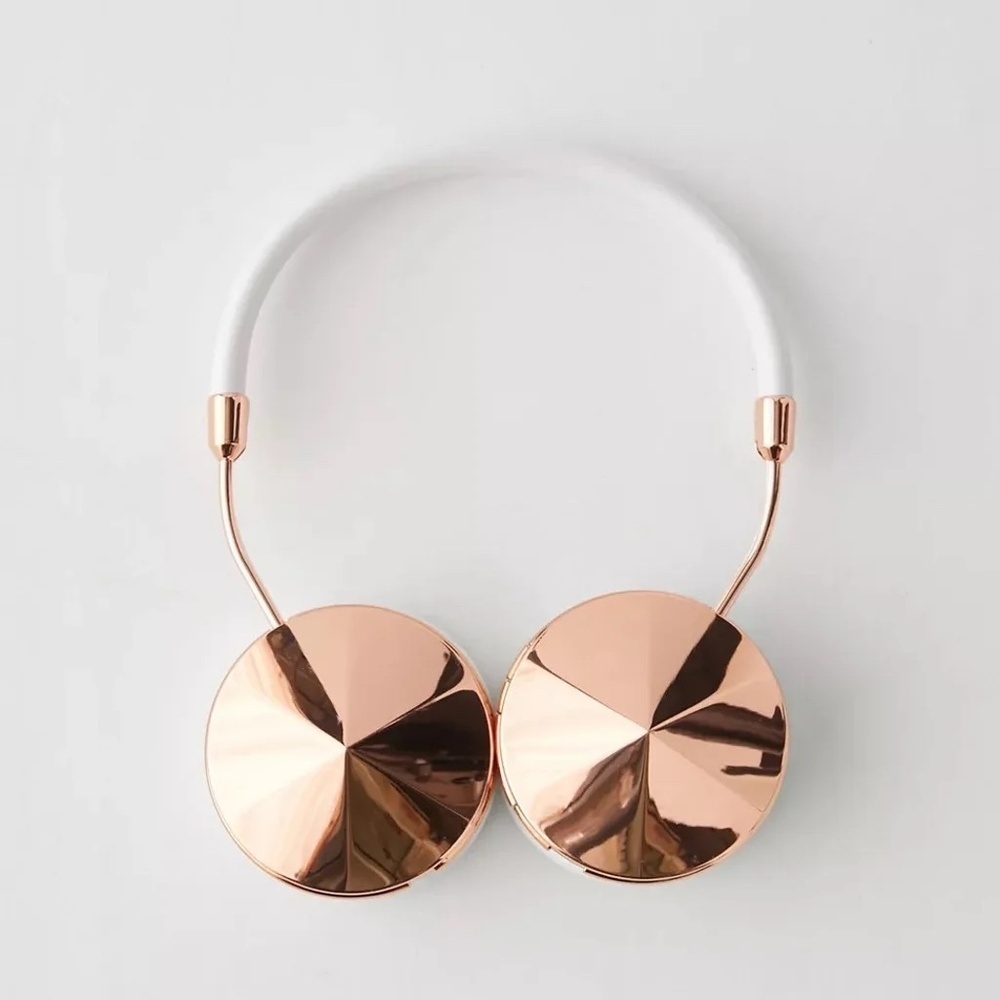 Urban Outfitters Headphones | Frends Rose Gold Layla Over Ear Headphones | Color: Gold/White | Size: Os