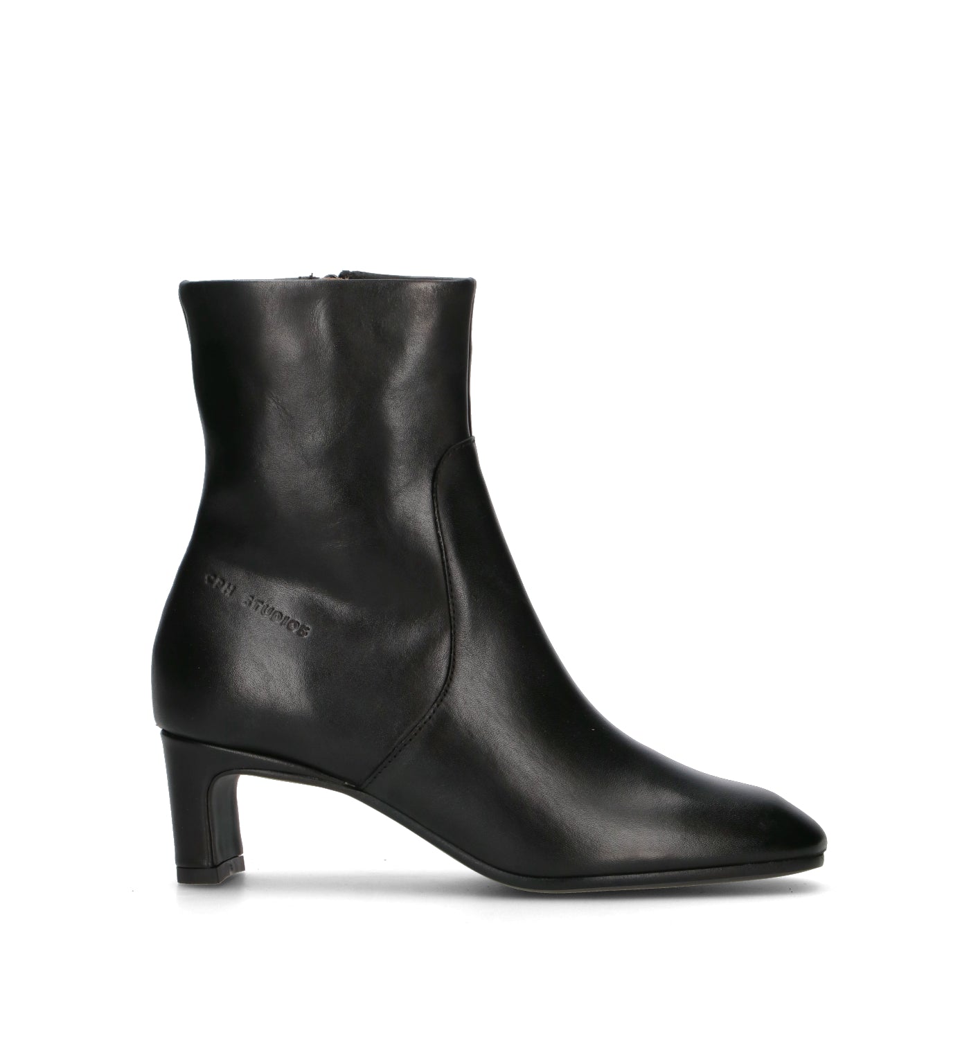 COPENHAGEN Tronchetto donna nero in pelle
