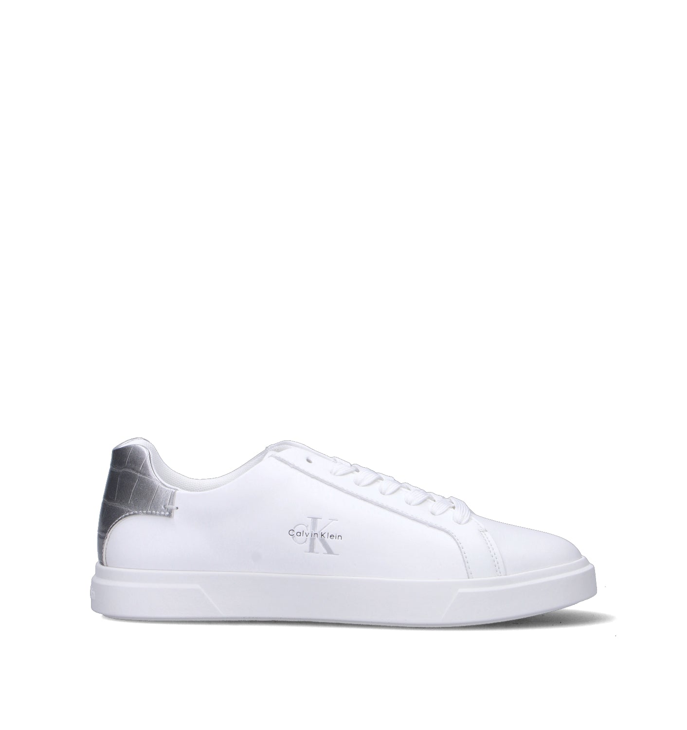 CALVIN KLEIN Sneaker donna bianca in pelle