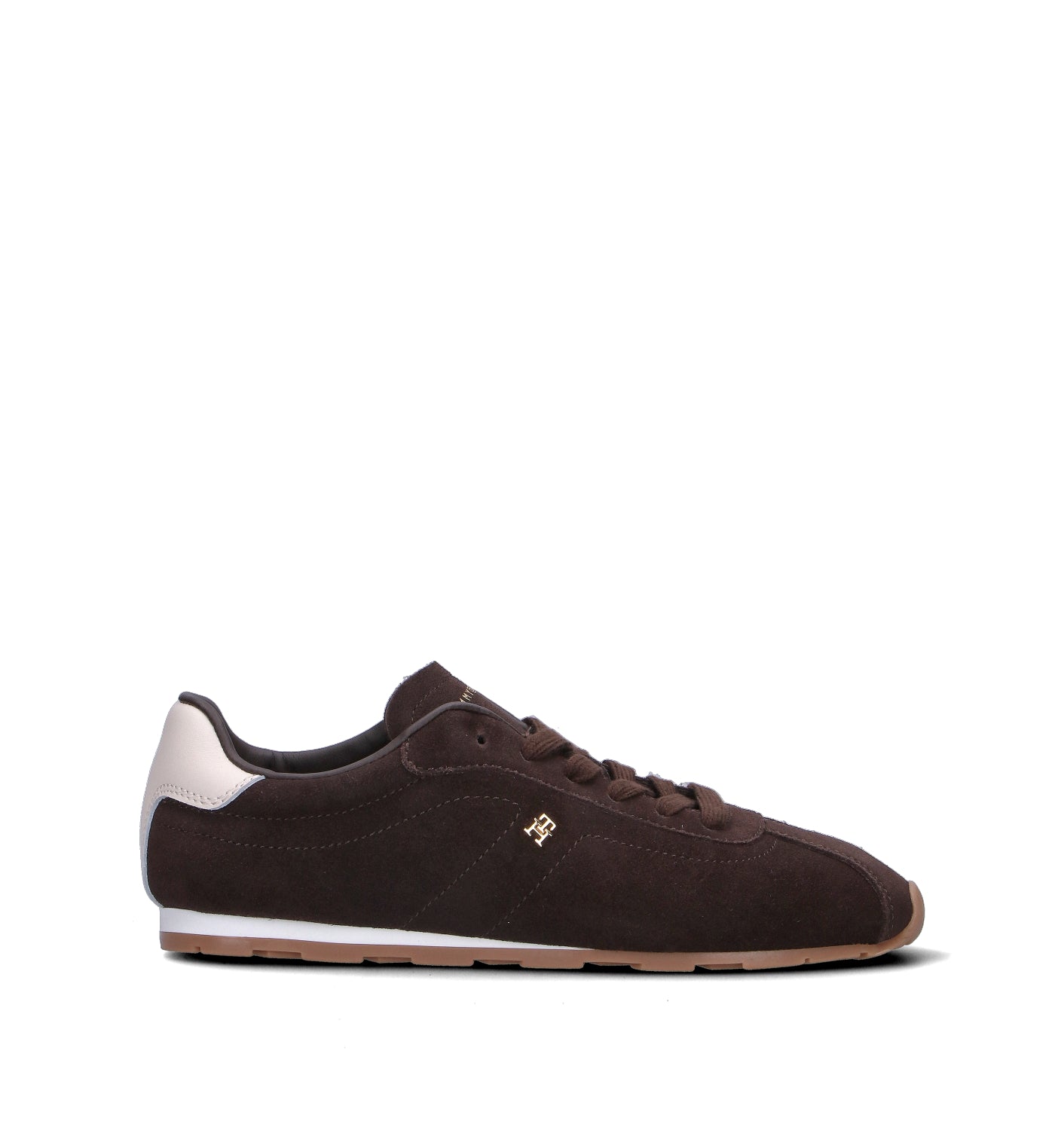 TOMMY HILFIGER Sneaker donna marrone in suede