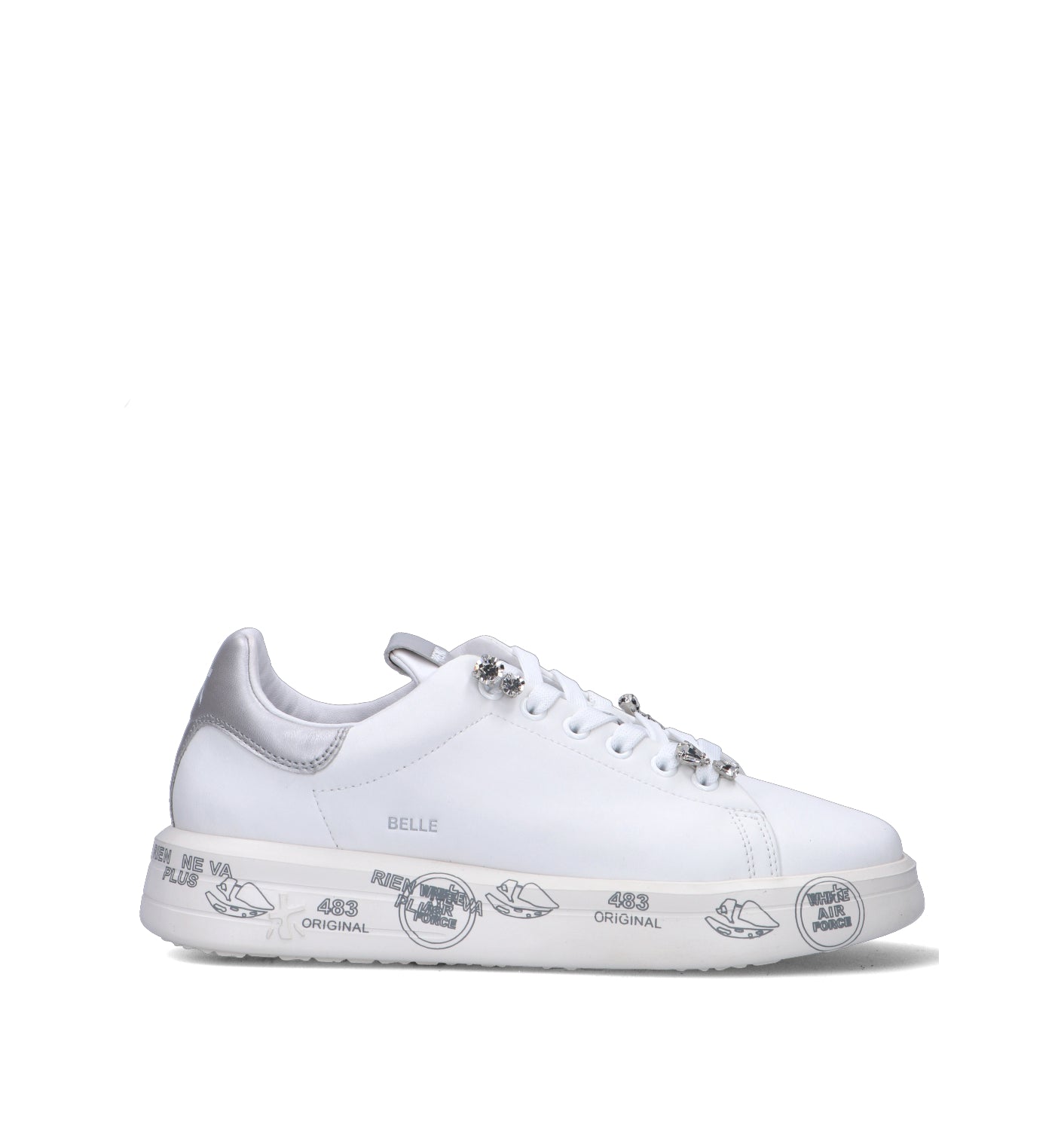 PREMIATA BELLE Sneaker donna bianca in pelle