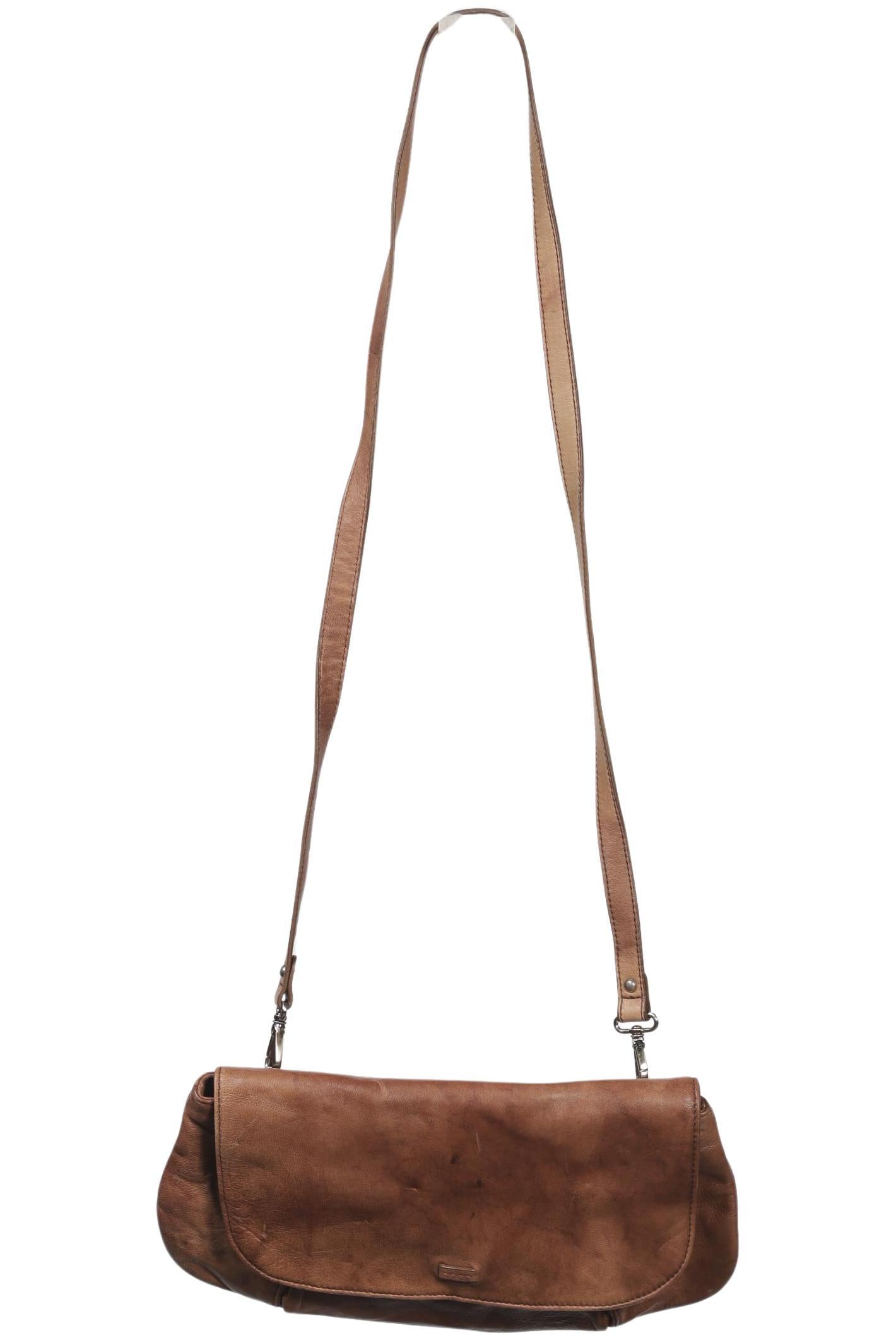 Marc O Polo Damen Handtasche klein Leder, Gr. , Braun, Leder / kein / Etikett