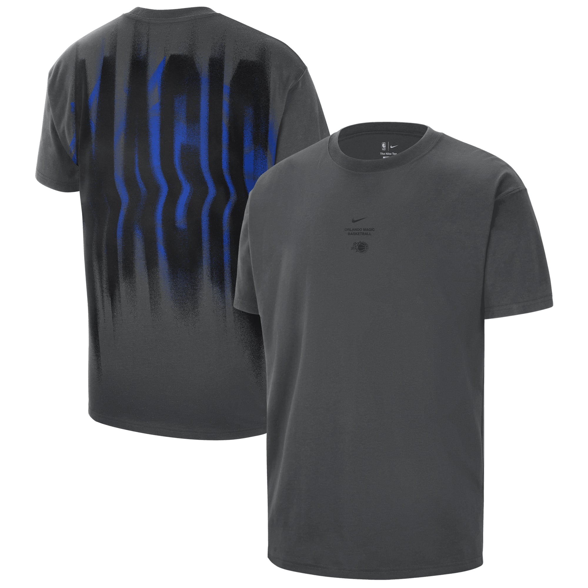 Nike Herren-T-Shirt in Anthrazit, Orlando Magic 2026 Standard Issue Pre-Game Max 90