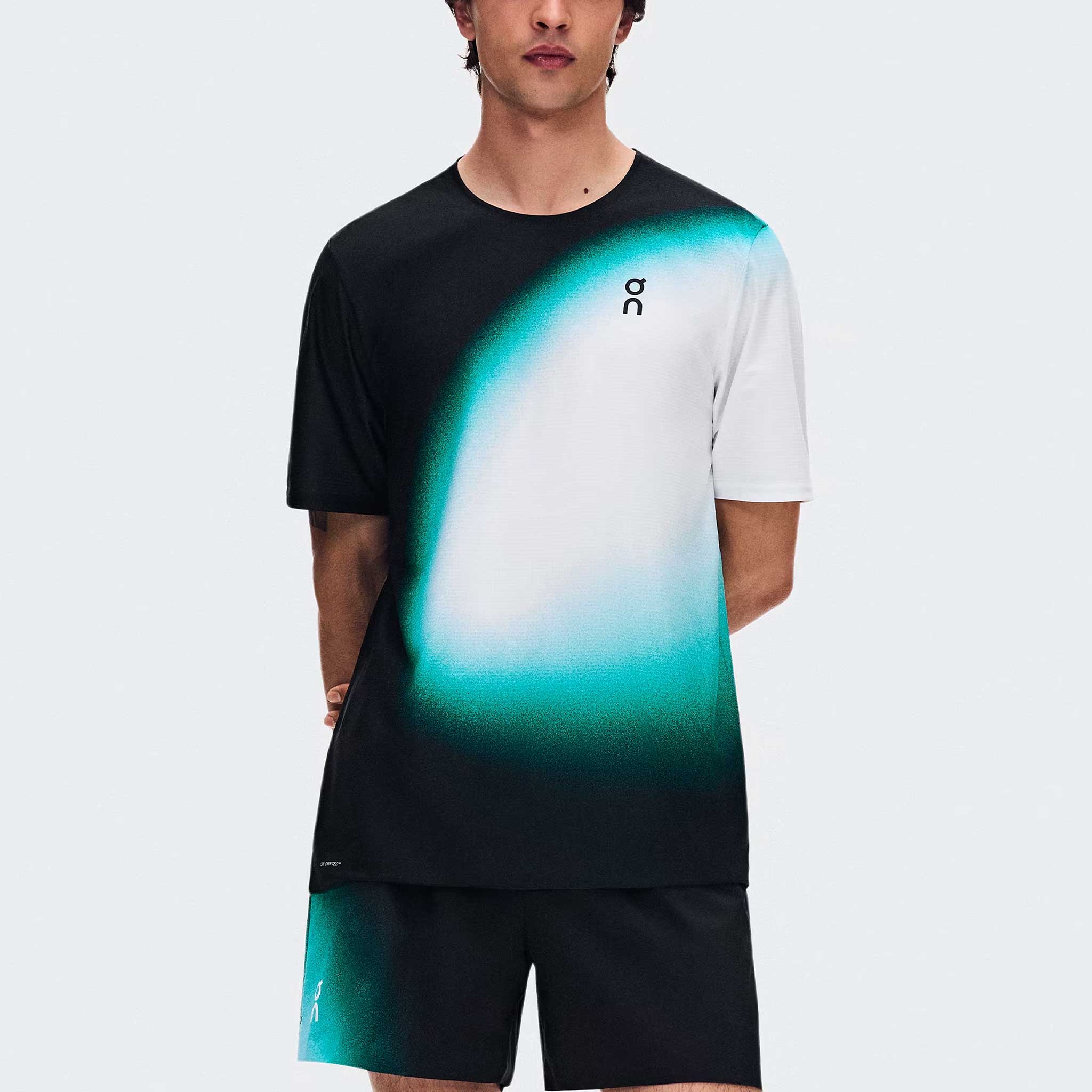 On Court-T Swing Men's Tennis Apparel Black/Neem - On Running