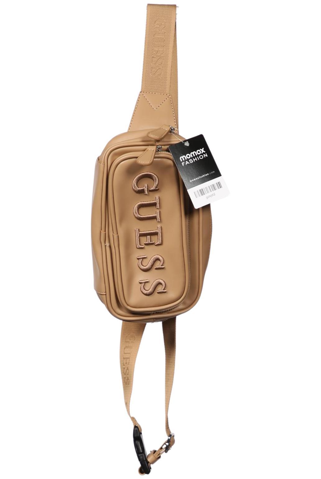 Guess Damen Handtasche klein, Gr. , Beige, kein / Etikett / Synthetik