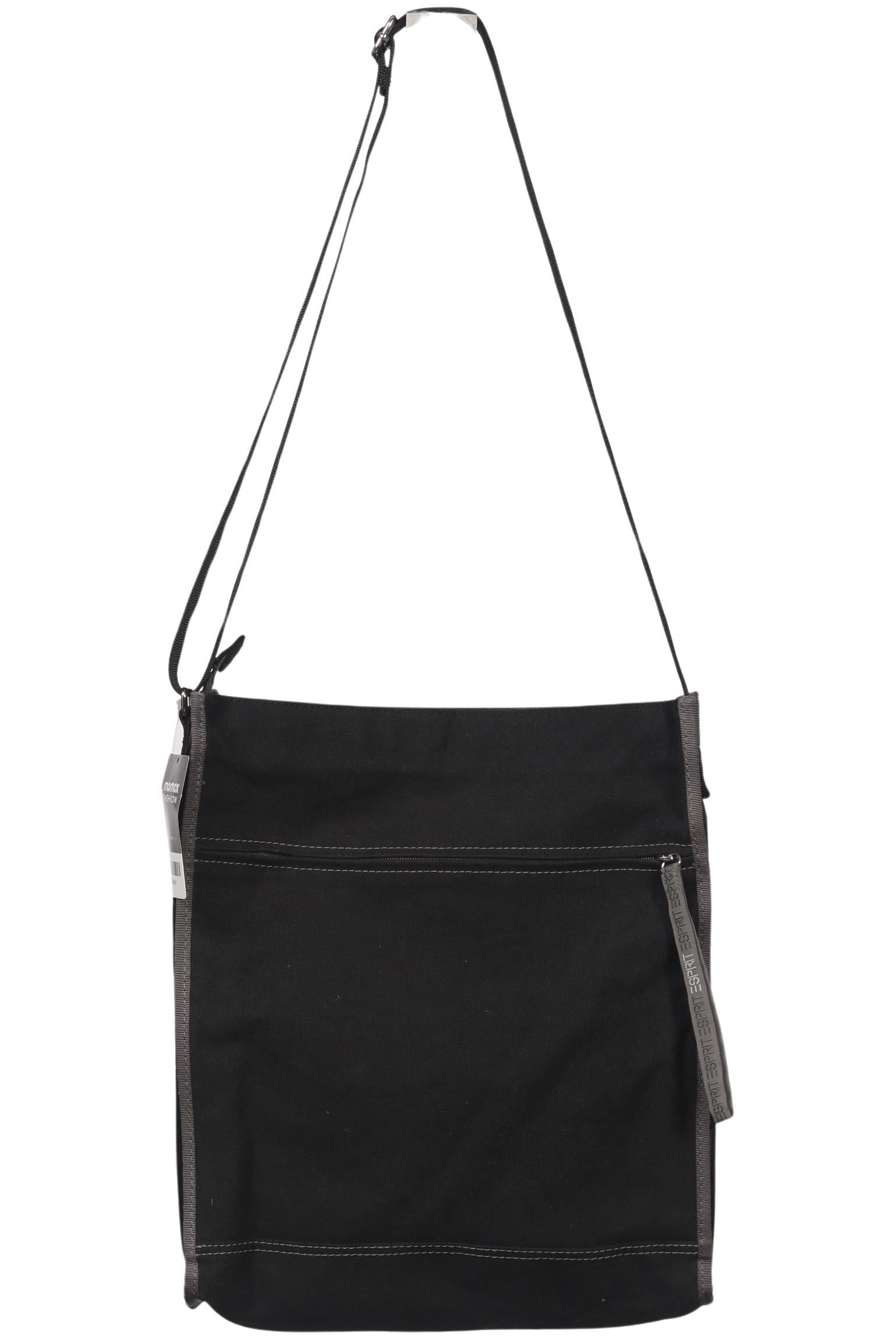 Esprit Damen Handtasche gross, Gr. , Schwarz, Baumwolle
