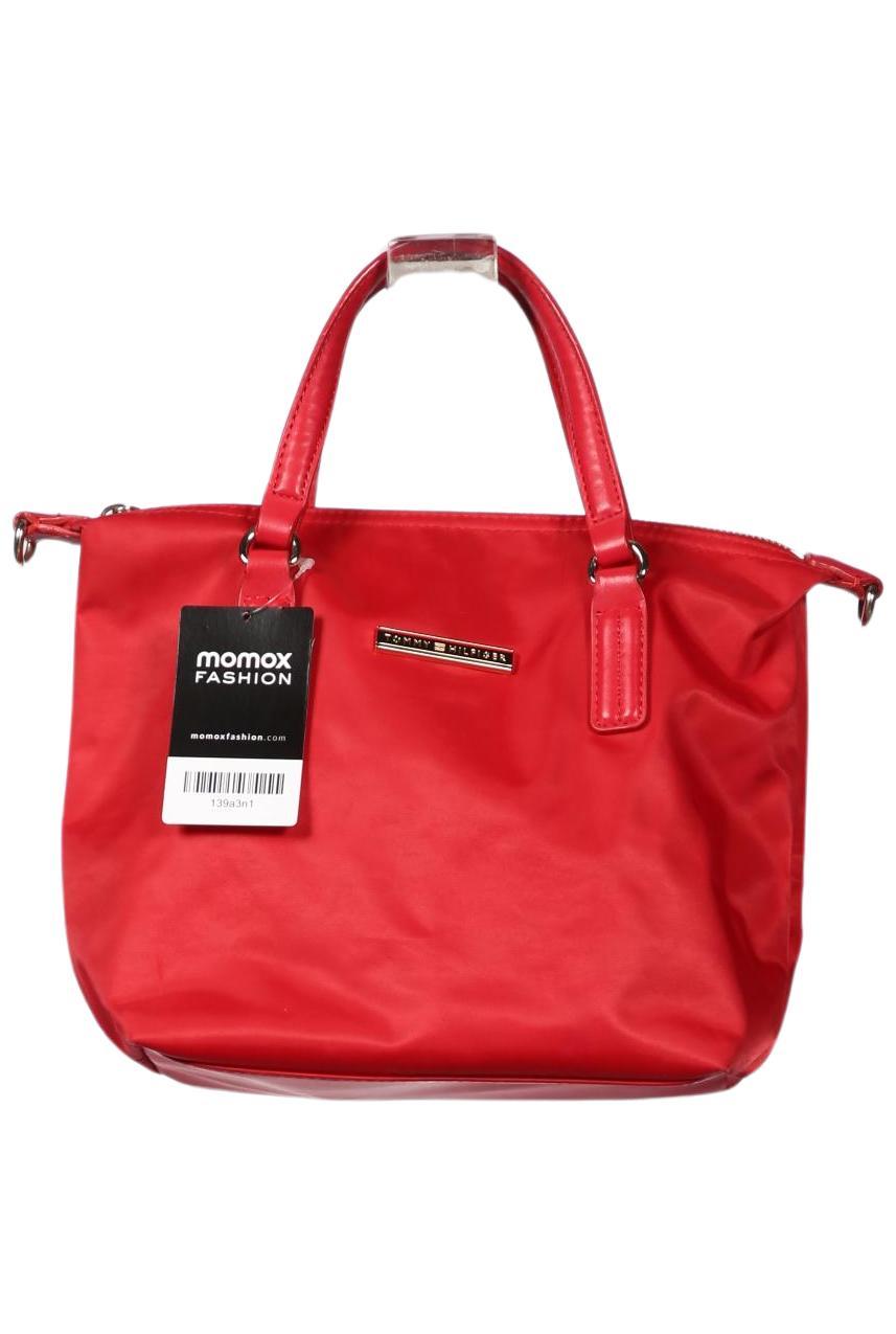 Tommy Hilfiger Damen Handtasche klein, Gr. , Rot, Kunstleder / Synthetik
