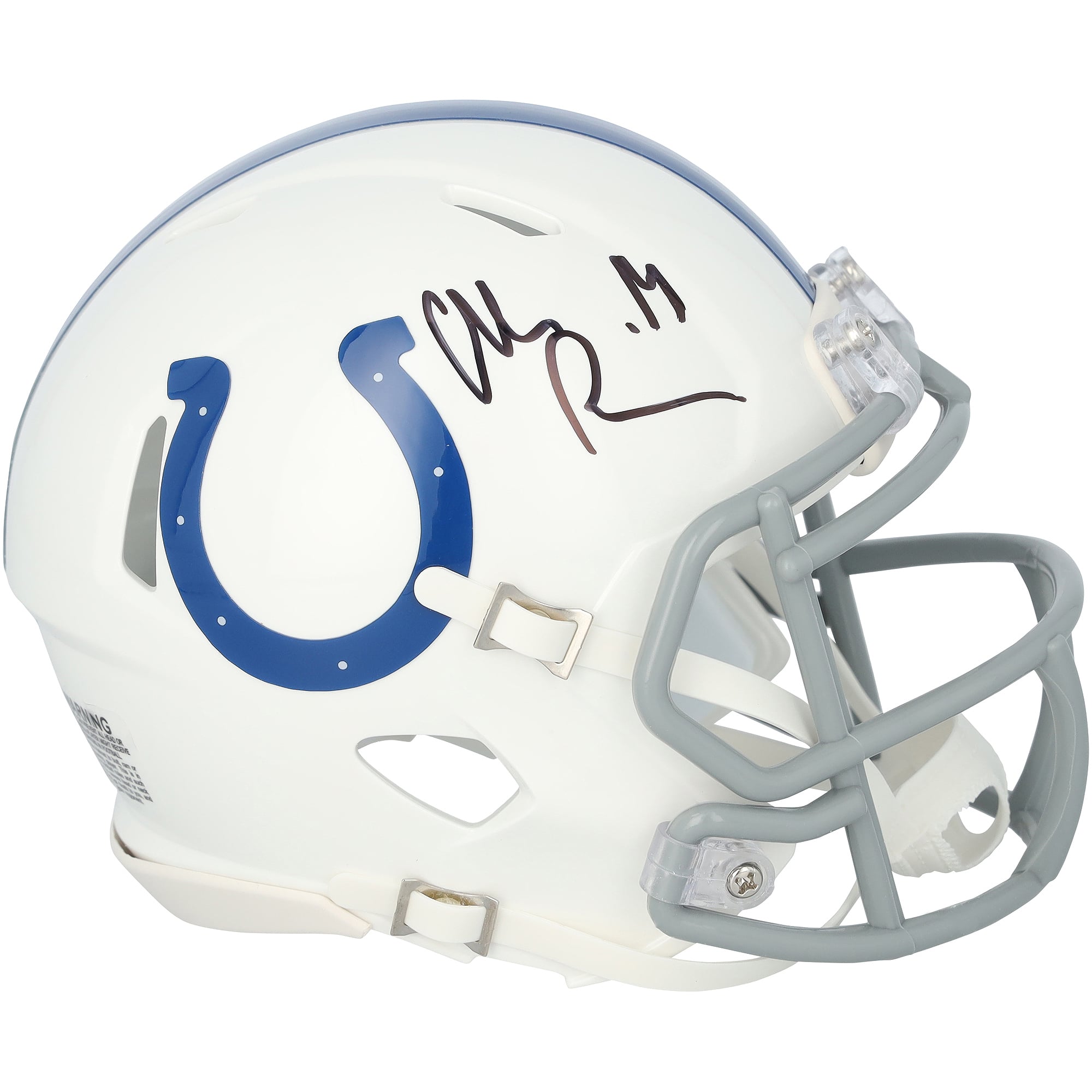 Alec Pierce Indianapolis Colts signierter Riddell Speed ​​Mini-Helm