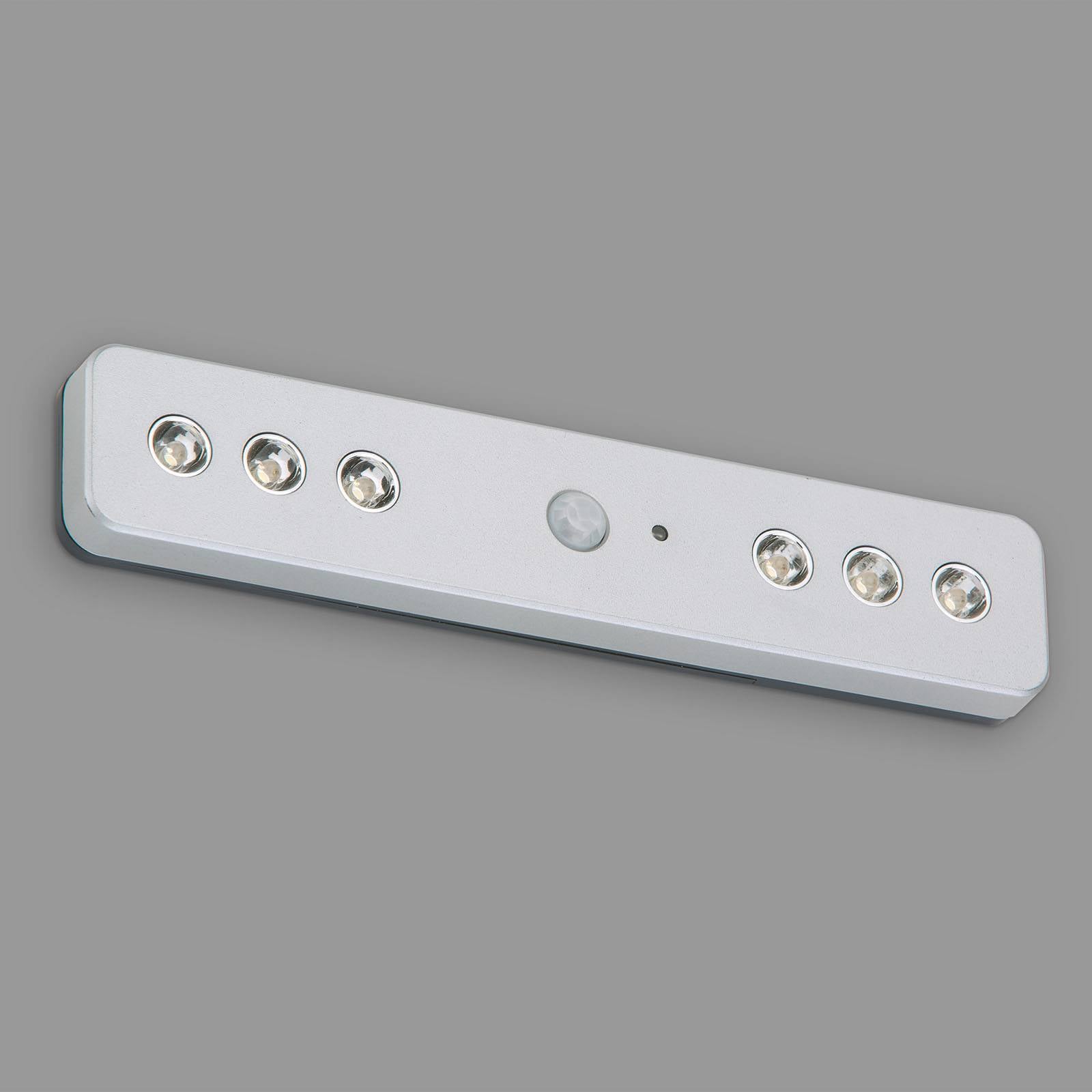 Briloner Lampada LED mobili Lero Indoor, sensore, batteria Indoor, Alluminio / Grigio / Zincato, Soggiorno / Sala da pranzo, Plastica, Moderno, Lampade per mobili